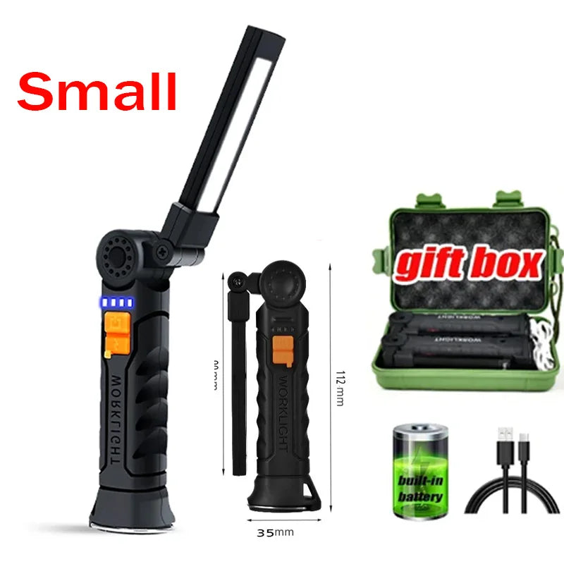 G51 Pro™ – Lanterna LED Multifuncional Recarregável à Prova d’Água com Ímã Kits com 1, 2 ou 4 Lanternas + Box Organizadora