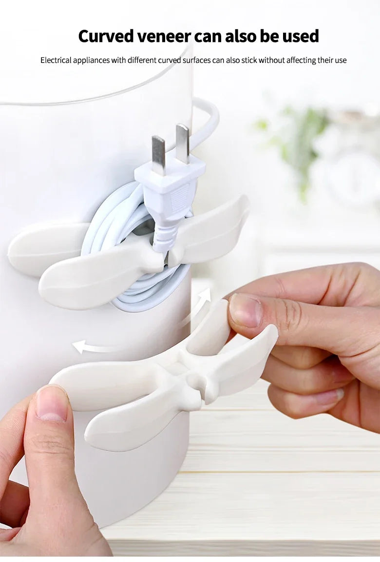 Kitchen storage wire winder, household traceless plug fixed power cord organizer, wire and cable management, home storage tools