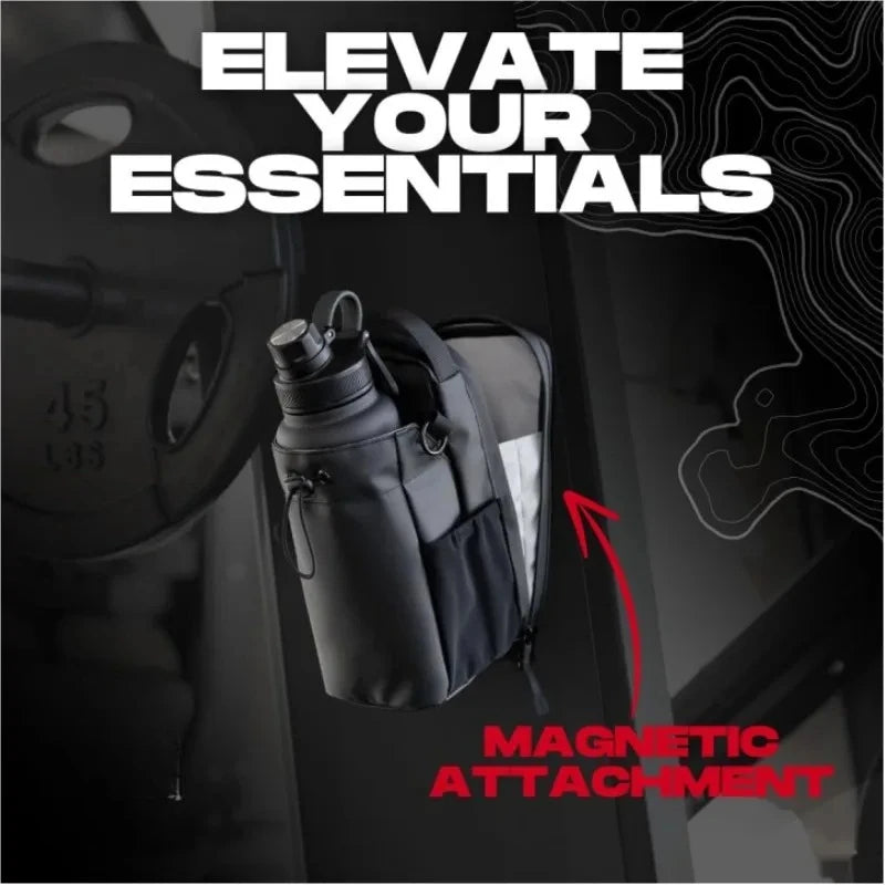 MagnaBottle Pro™ – Bolsa Magnética Porta Garrafa de Água com Grande Capacidade (Ímã Forte para Academia e Outdoor) + Brinde de sua Escolha